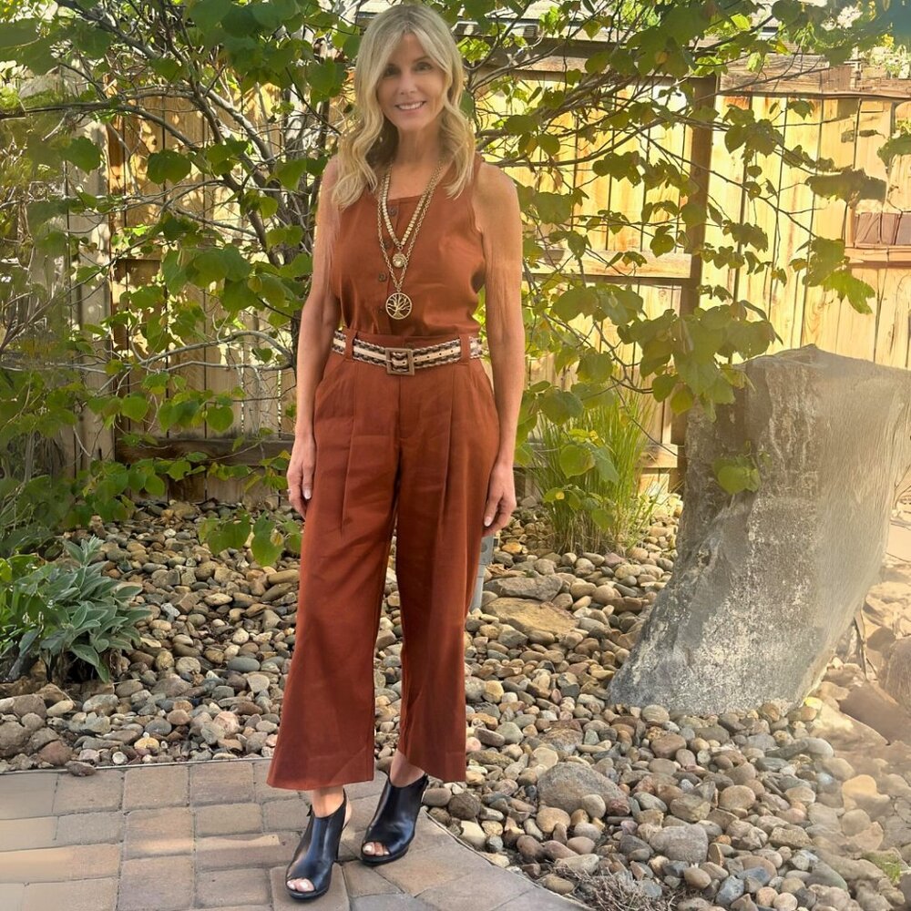 Cabi 6478 Cruise Crop Pants Spring 2024 Size Large NWT